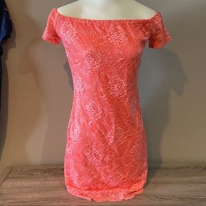 Coral Pinky Cocktail Dress